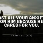 Calming Bible verse about anxiety and God's peace