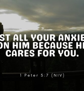 Calming Bible verse about anxiety and God's peace