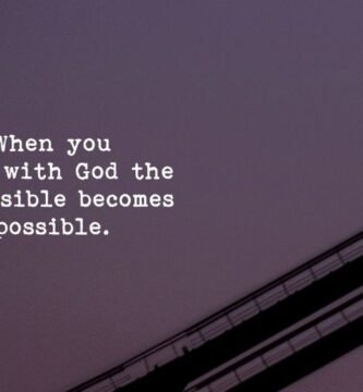 When you walk with God the impossible becomes possible.