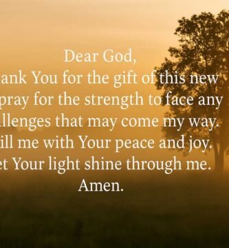 Dear God, thank You for this new day. Grant me strength to face challenges, peace to find joy, and Your light to shine through me. Amen. Prayer Explanation: This prayer begins with a simple yet powerful expression of gratitude — “Thank You for this new day.” Each morning brings a fresh opportunity, a blank canvas. By recognizing the day as a gift, we align ourselves with a mindset of appreciation and openness. Gratitude is not just a feeling; it’s a practice that can transform how we experience life. As we step into the day, we ask for strength to face challenges. Life inevitably brings struggles, but the prayer acknowledges that we don’t have to face them alone. Strength here doesn’t only refer to physical energy — it encompasses emotional endurance, courage to make tough decisions, and faith to persevere. The next line — “peace to find joy” — reminds us that joy isn’t something we wait for at the end of our trials; it’s something we can discover even in the midst of them. Peace is not the absence of trouble but the presence of inner calm, rooted in trust and surrender. When peace settles in our hearts, joy naturally follows. Finally, we pray that God’s light shine through us. This is a call to be a beacon of kindness, love, and hope to others. It reflects the idea that we are not just receivers of grace but carriers of it — impacting others simply through how we live and love. This prayer, though short, touches the heart’s deepest desires: to live purposefully, peacefully, and powerfully with God's guidance.